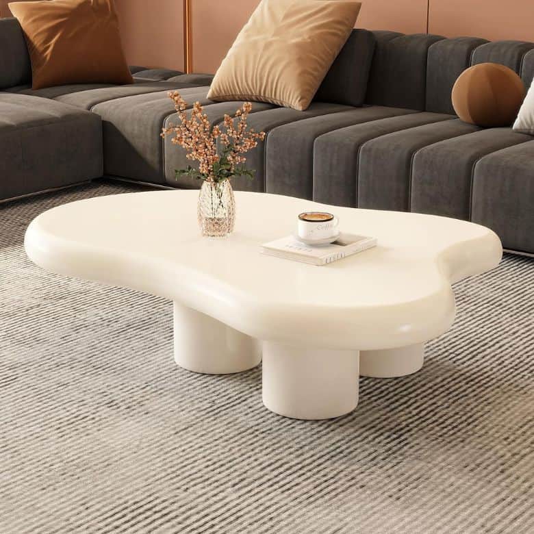 Irregular Wavy Cloud Coffee Table